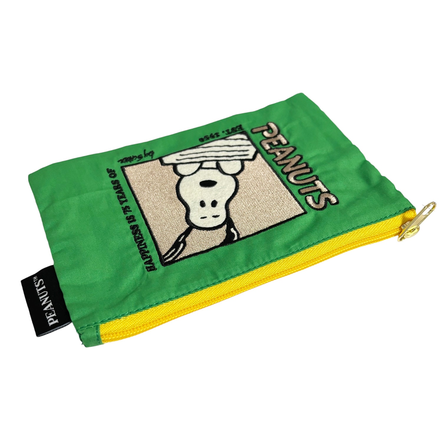 公式] PEANUTS スヌーピー 75周年 コスメティックポーチ GR