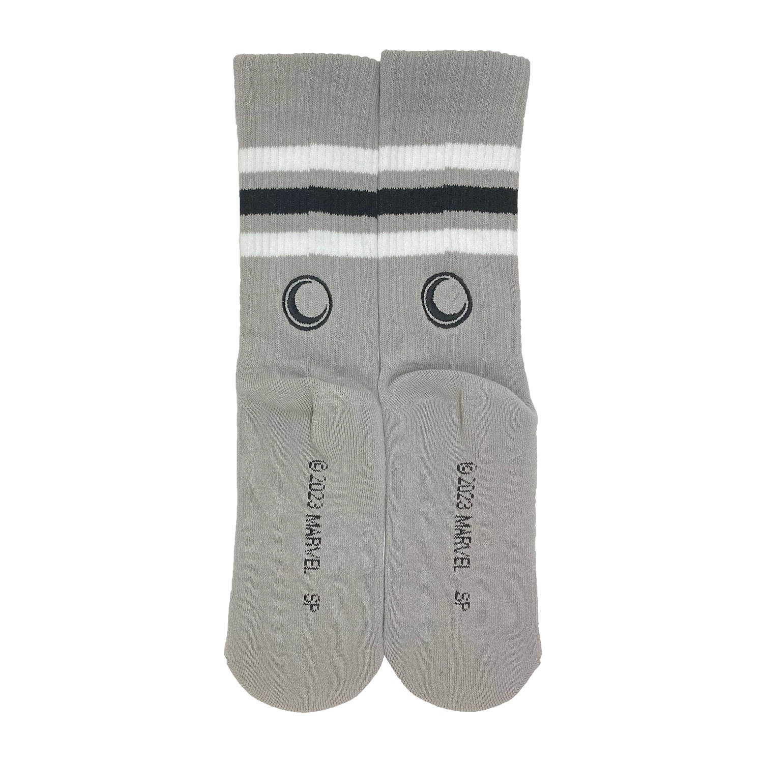 [公式]メーカー直営 MARVEL ワンポイント刺繍 メンズソックス ムーンナイト　/25～27cm