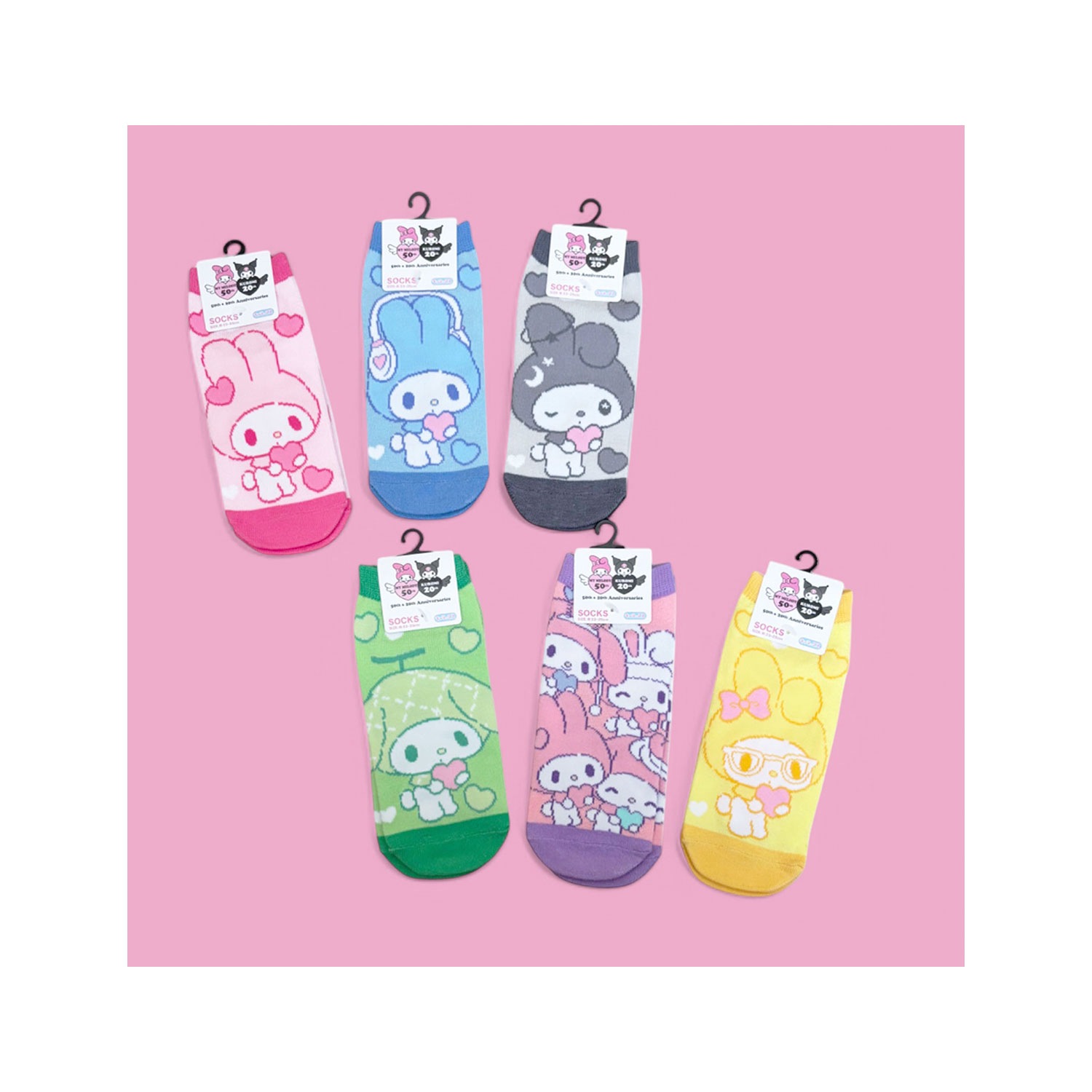 公式] メーカー直営 サンリオ マイメロディ50周年（靴下）マイメロ