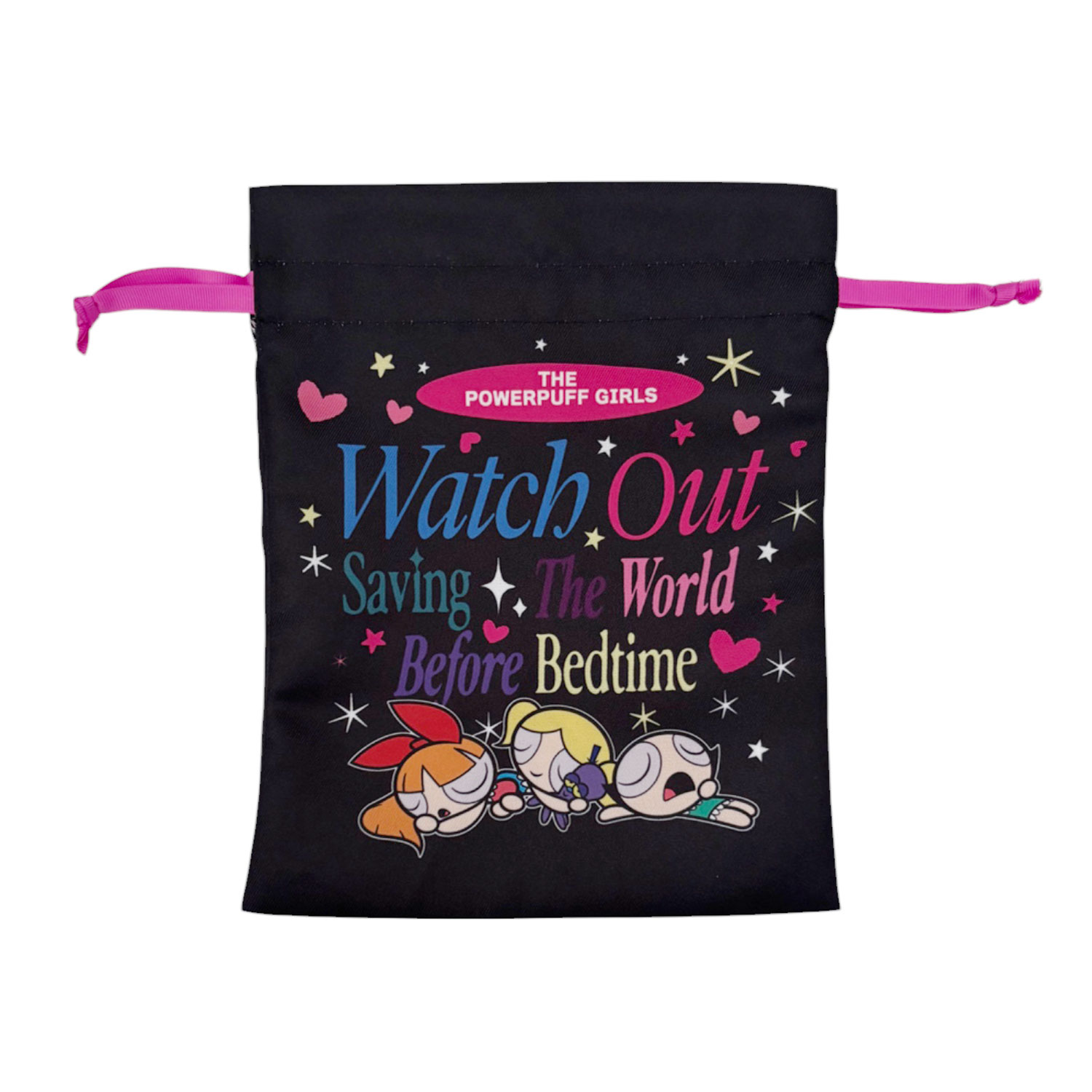 [公式] メーカー直営 パワーパフガールズ トラベル巾着 ブラック