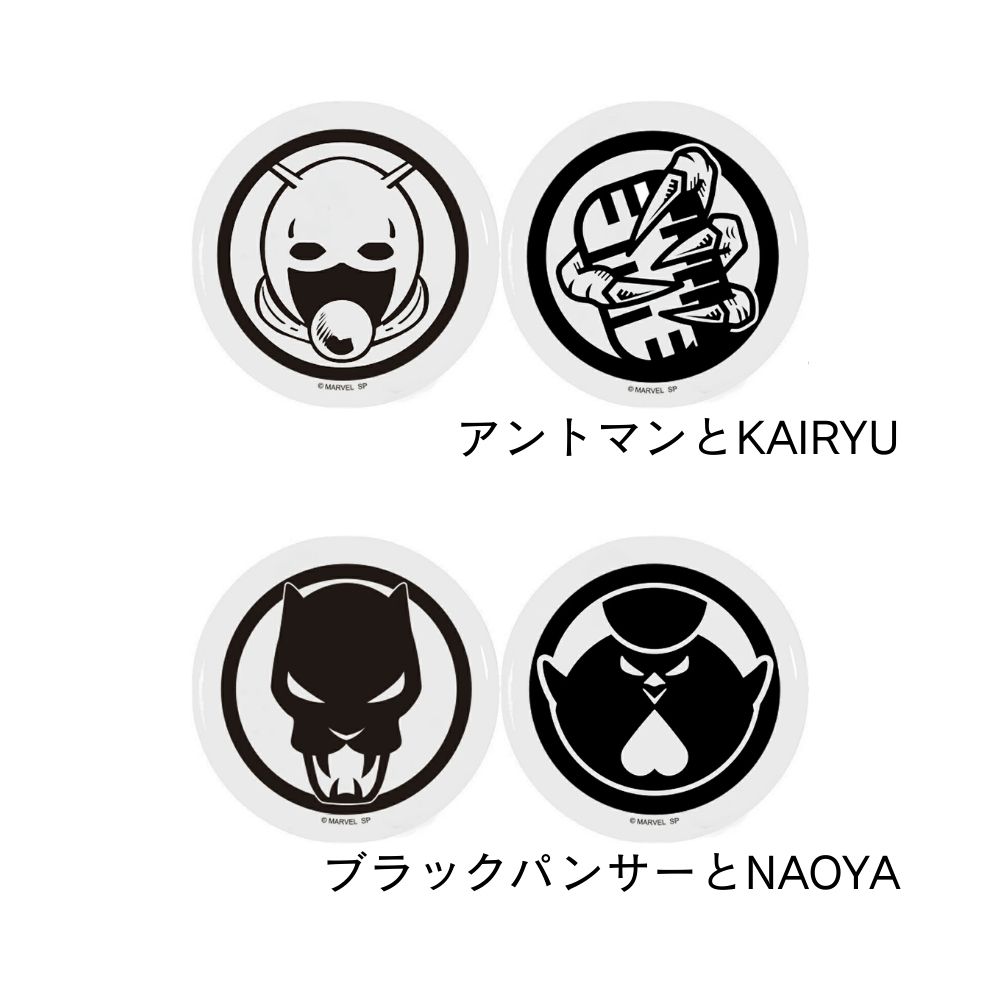 MARVEL × MAZZEL 缶バッジ 2個セット全8種 ☆ 匿名配送 公式] MARVEL | MAZZEL アイコン ブラインド 缶バッジ 2Pセット