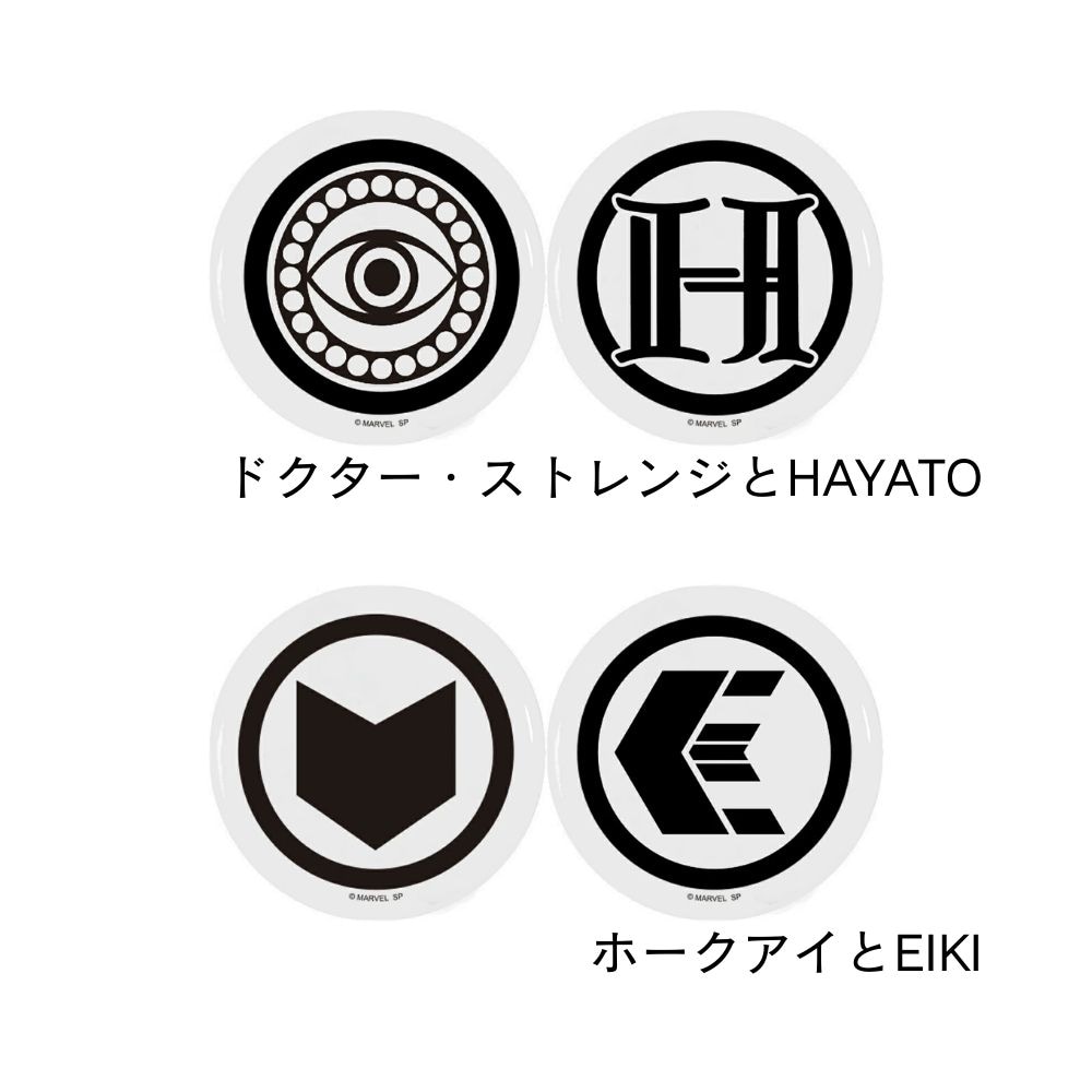 公式] MARVEL | MAZZEL アイコン ブラインド 缶バッジ 2Pセット