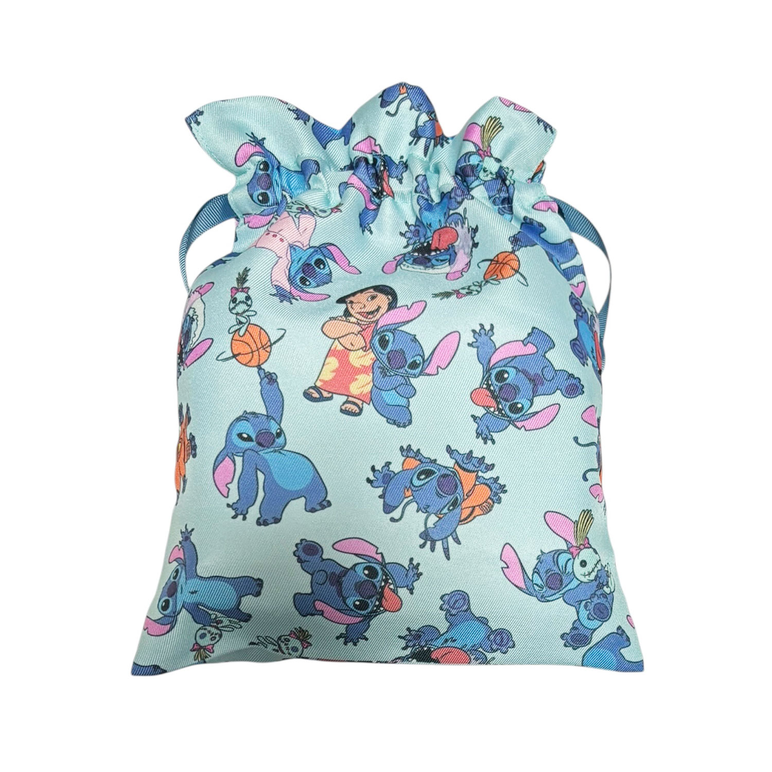 ⑧ 巾着 Disney summer splash 2009 スティッチ 公式] メーカー直営 ディズニー トラベル巾着 スティッチ いっぱい