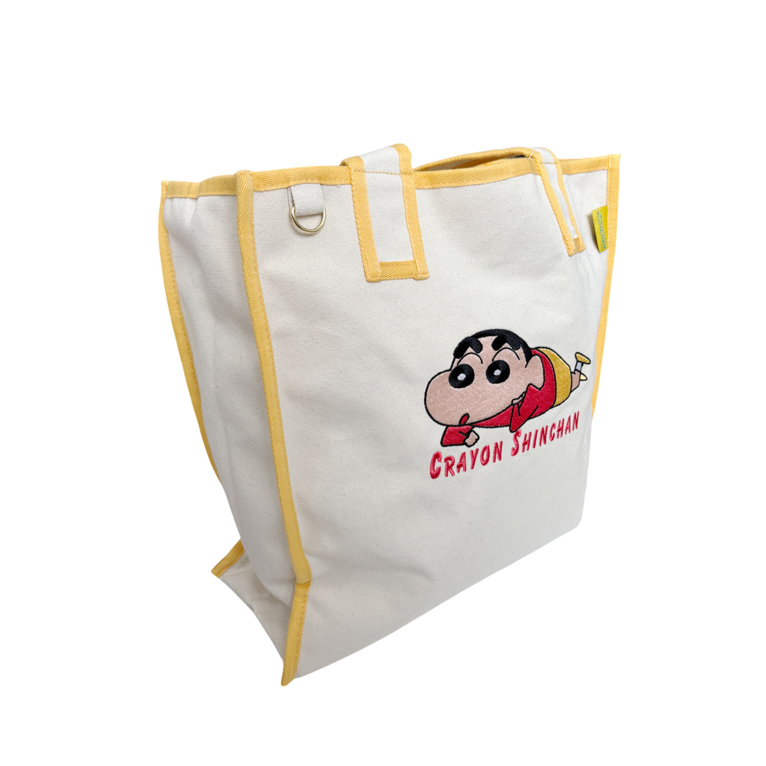 [公式] メーカー直営 クレヨンしんちゃん ビッグスクエアトートバッグ ロゴ