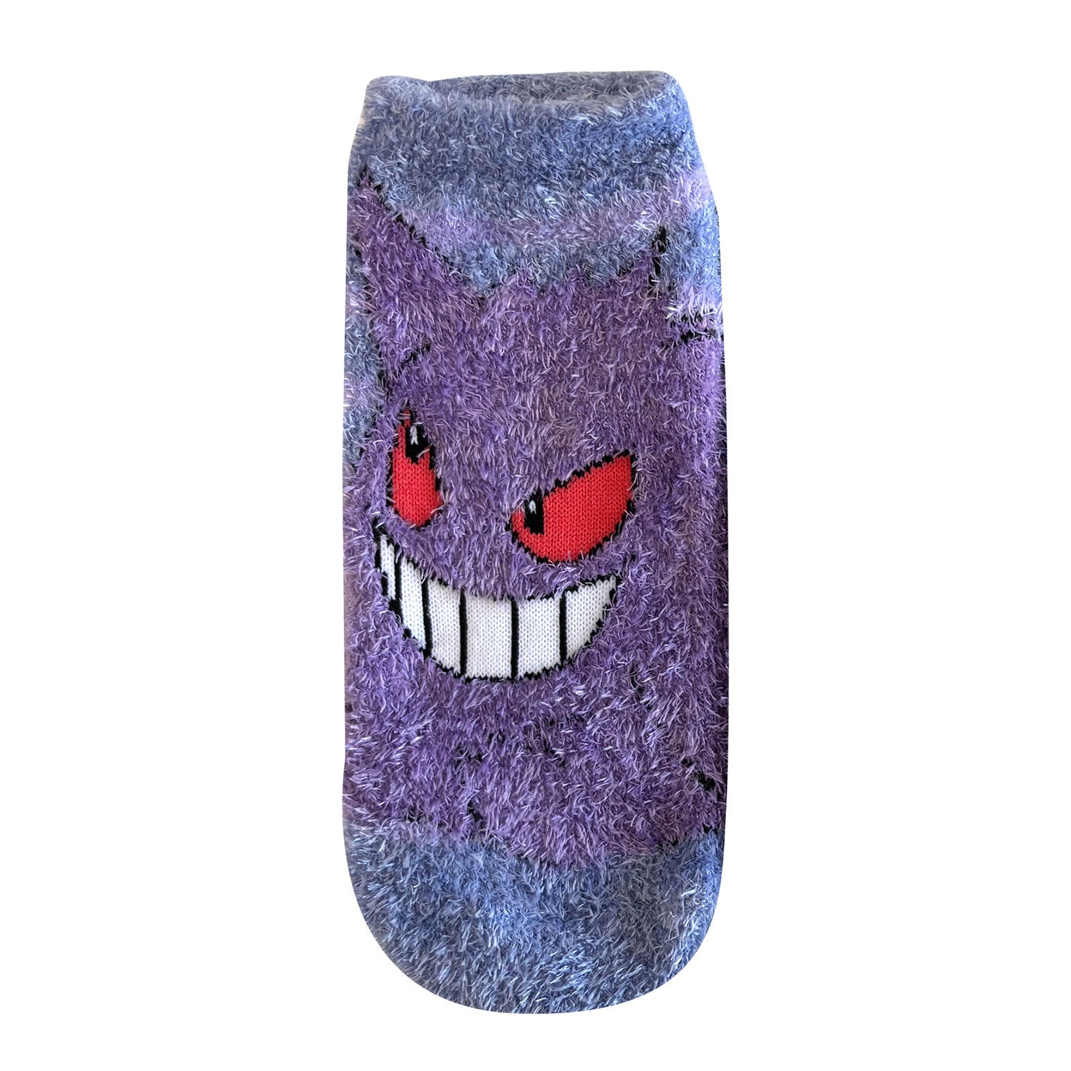 [公式] メーカー直営 ポケットモンスター もっこもこ靴下  (レディース) ゲンガー ボーダー