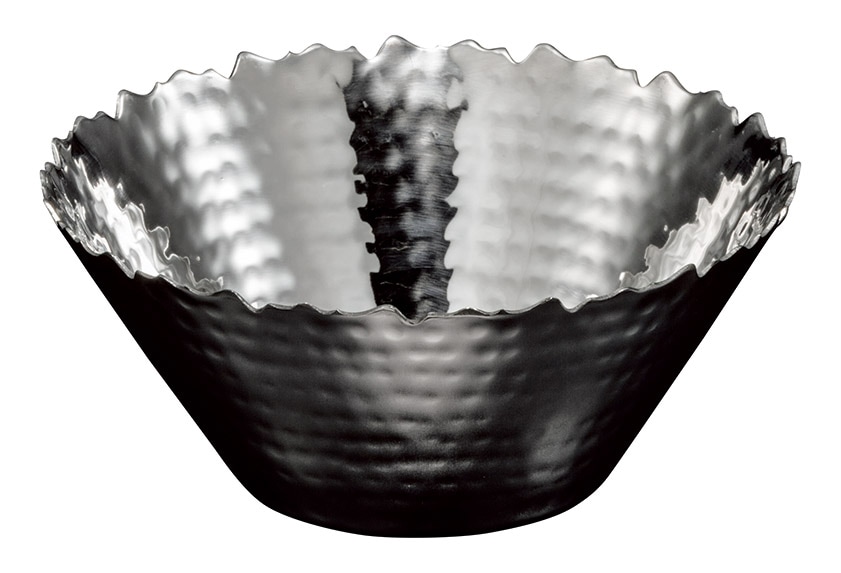 ステンレス槌目　サラダボウル　Ｓ