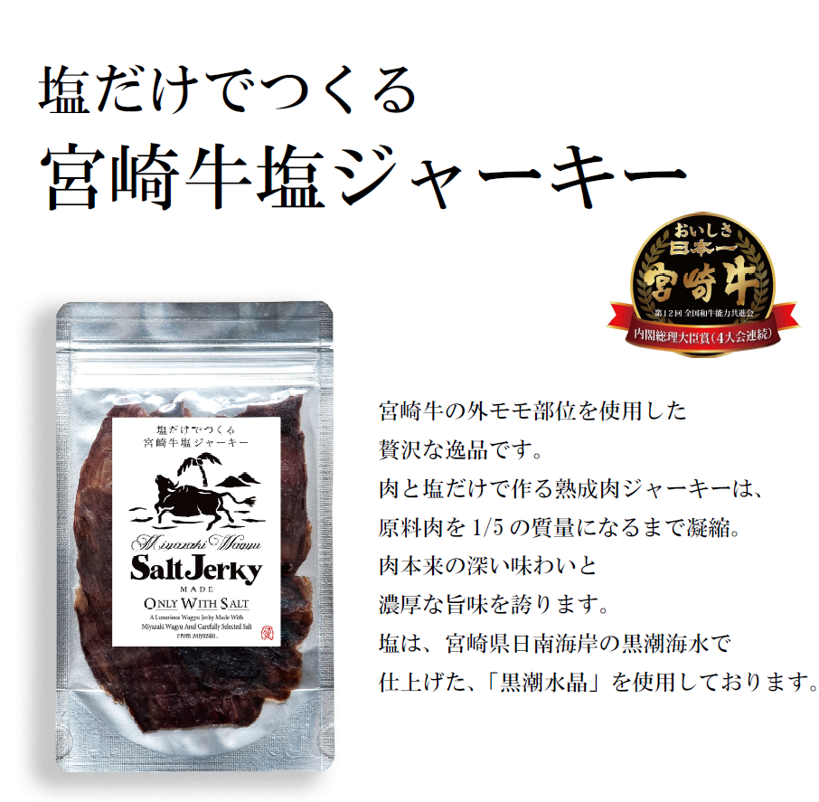宮崎牛　塩ジャーキー　20ｇ