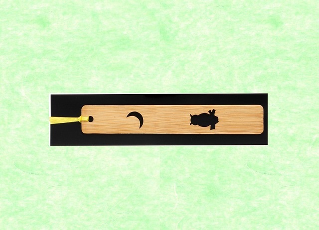 竹のしおり【スカシ】ふくろう