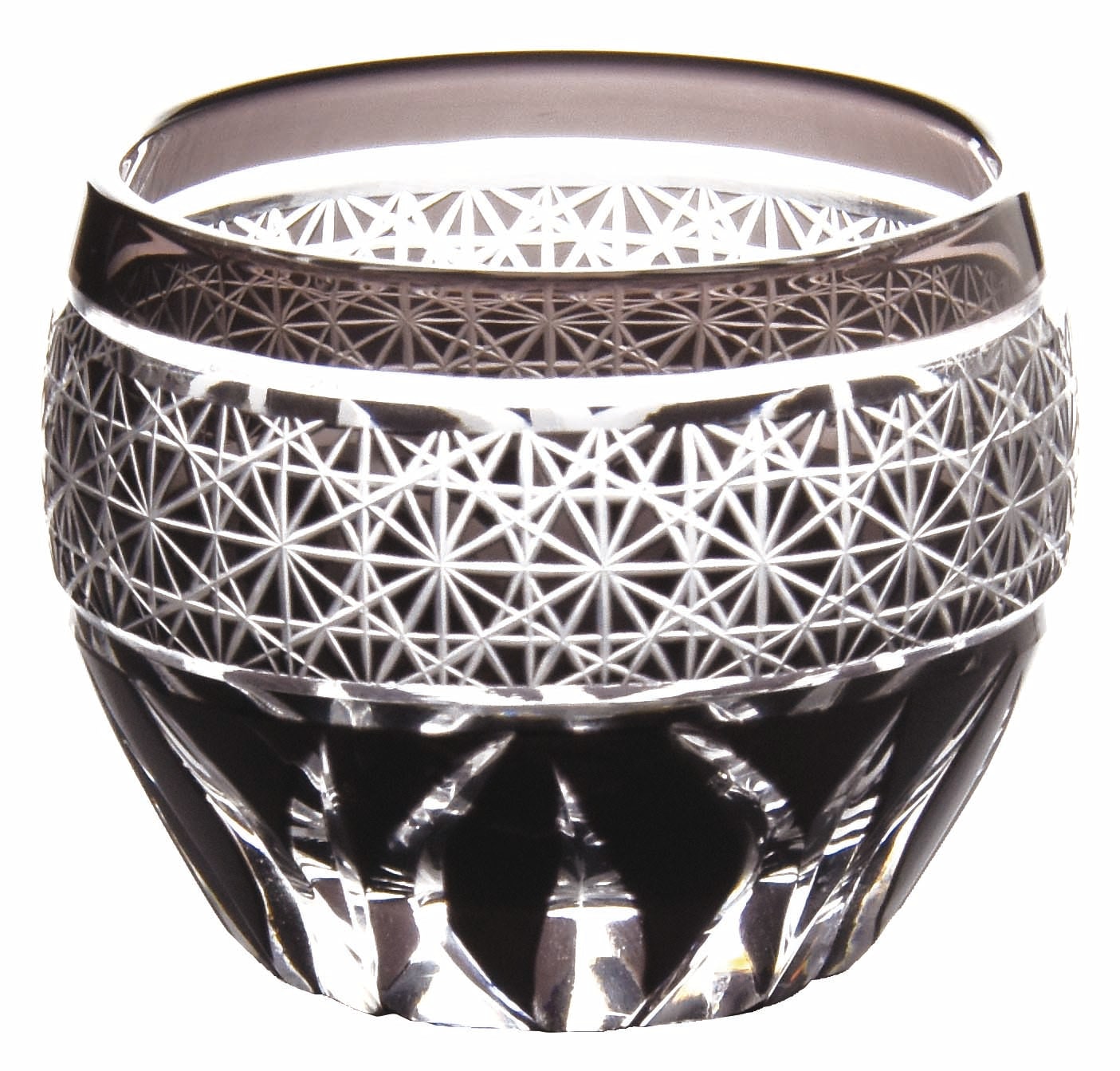 夢切子　千代口（黒）菊