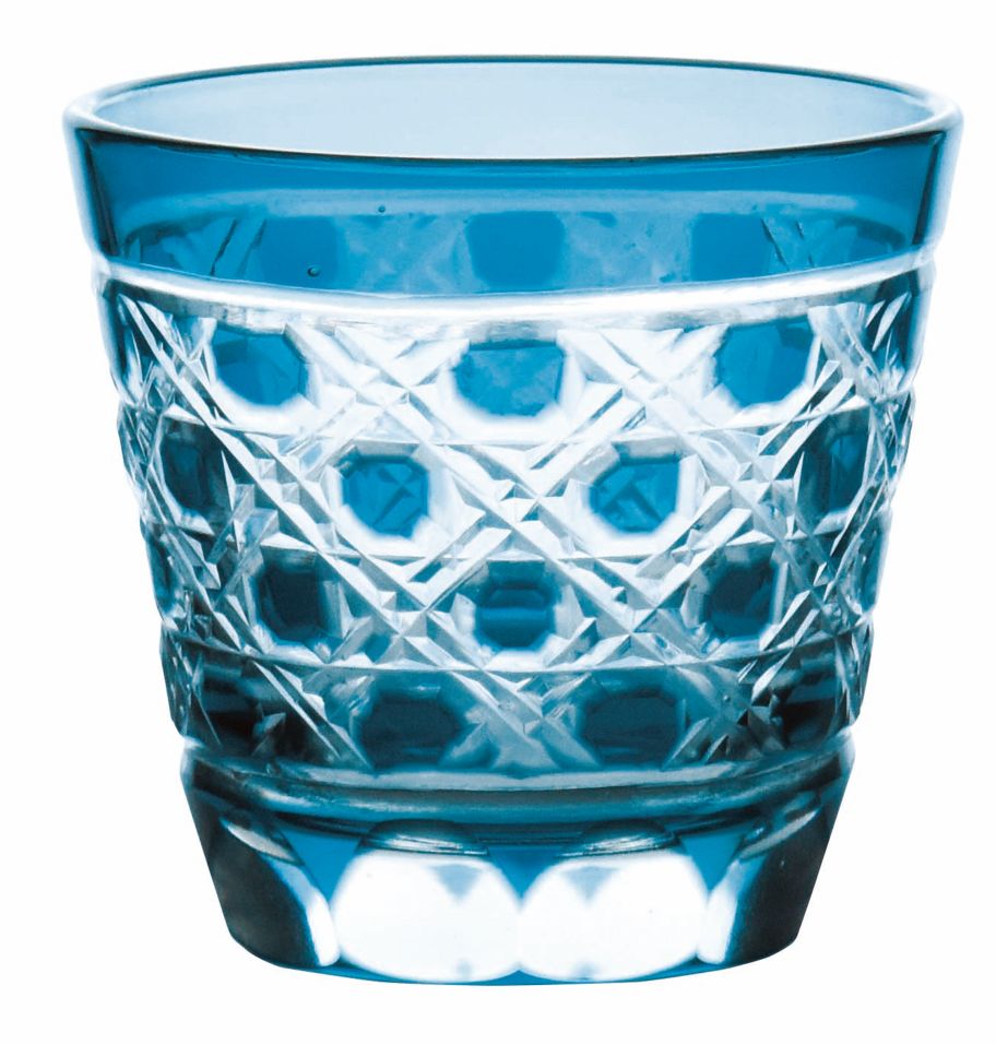 夢切子　小付（藍）