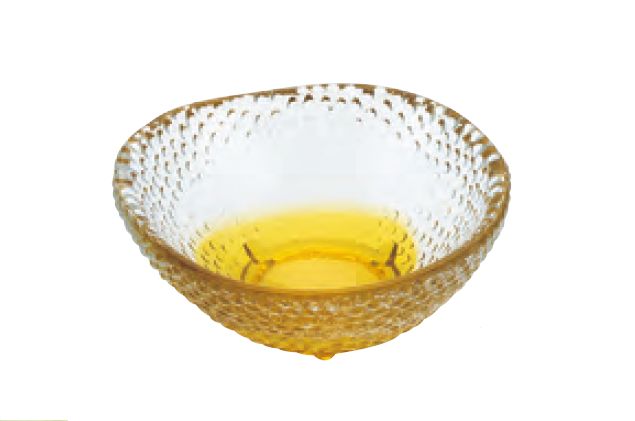 硝子（ガラス）ミニ小鉢　丸（琥珀）