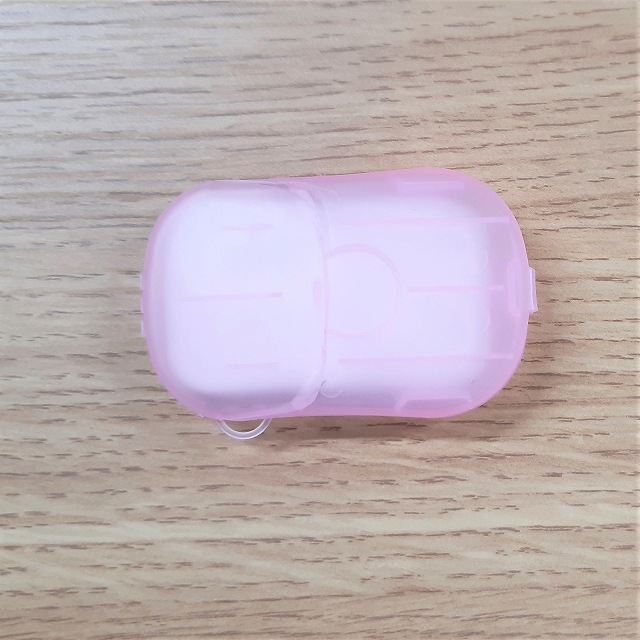 ペーパーソープ（ケース+シート20枚付）ピンク