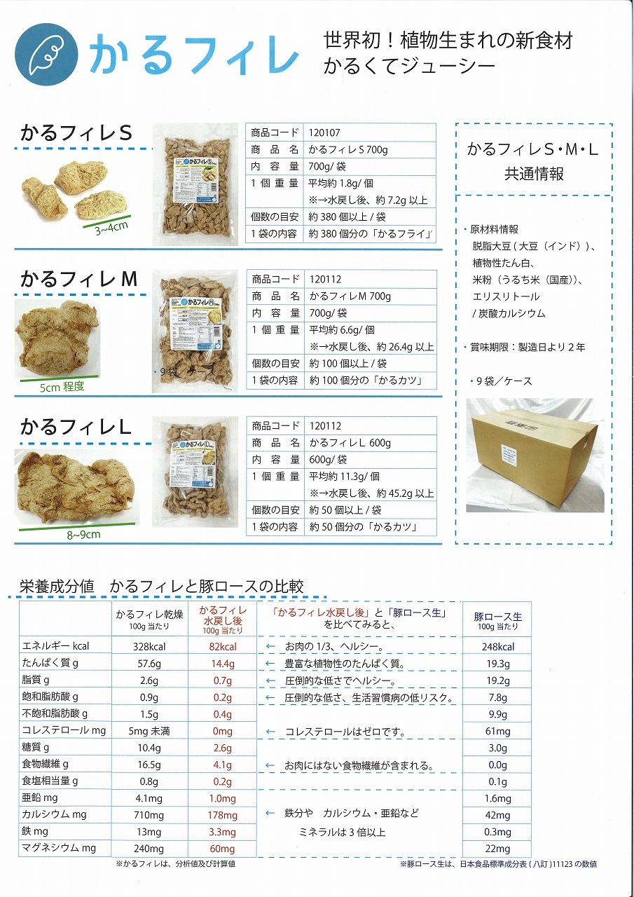 プラントベース　かるフィレ（M)　700ｇ