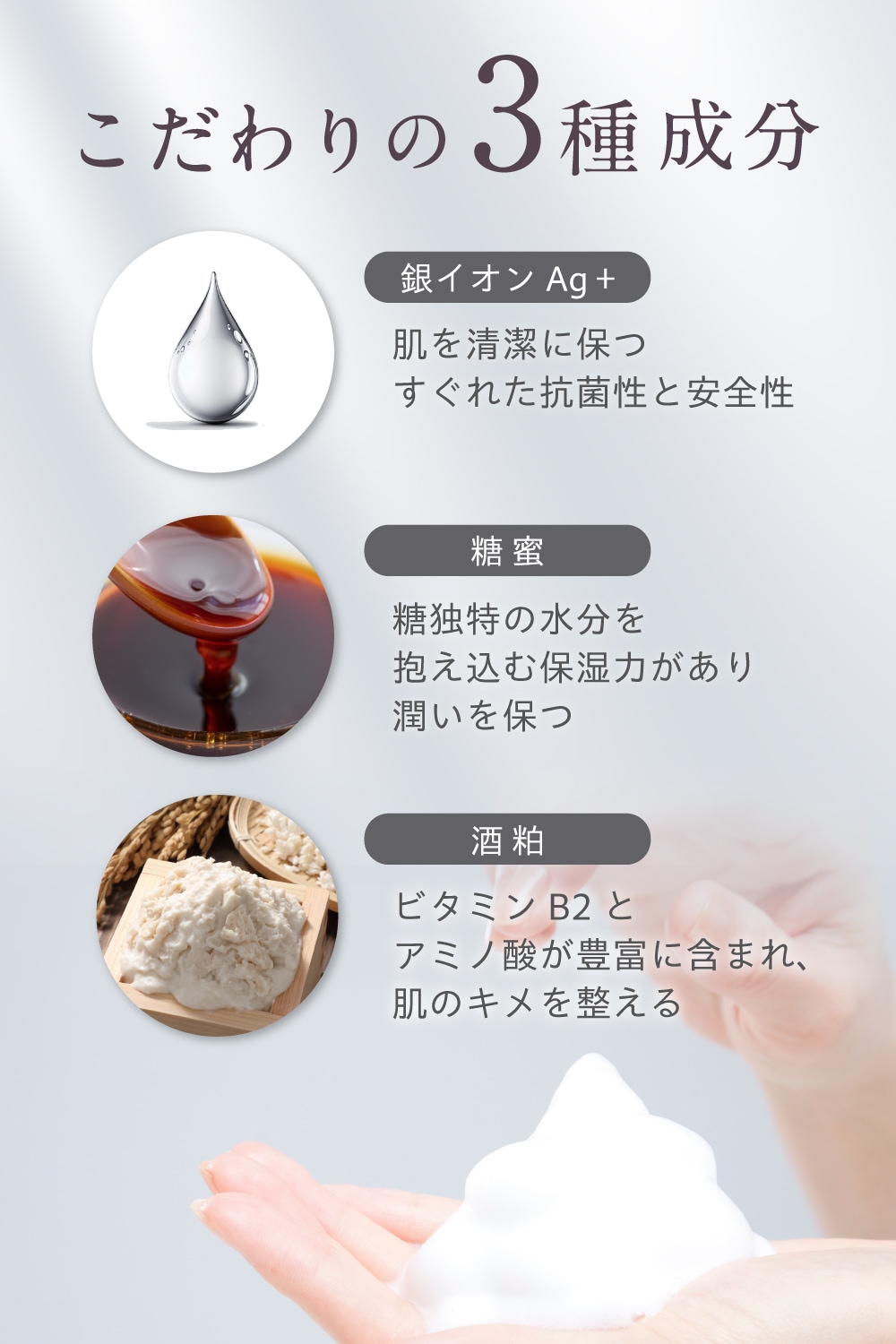 IONMAX 泡洗顔フォーム ボトル 150ml | IONMAXシリーズ | きらりshop