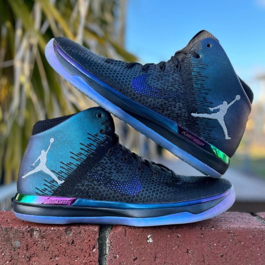 ナイキ　JORDAN　ジョーダン　27.5センチ　黒青 エア ジョーダン 1 ナイキ エアジョーダン レトロ ハイ NIKE AIR