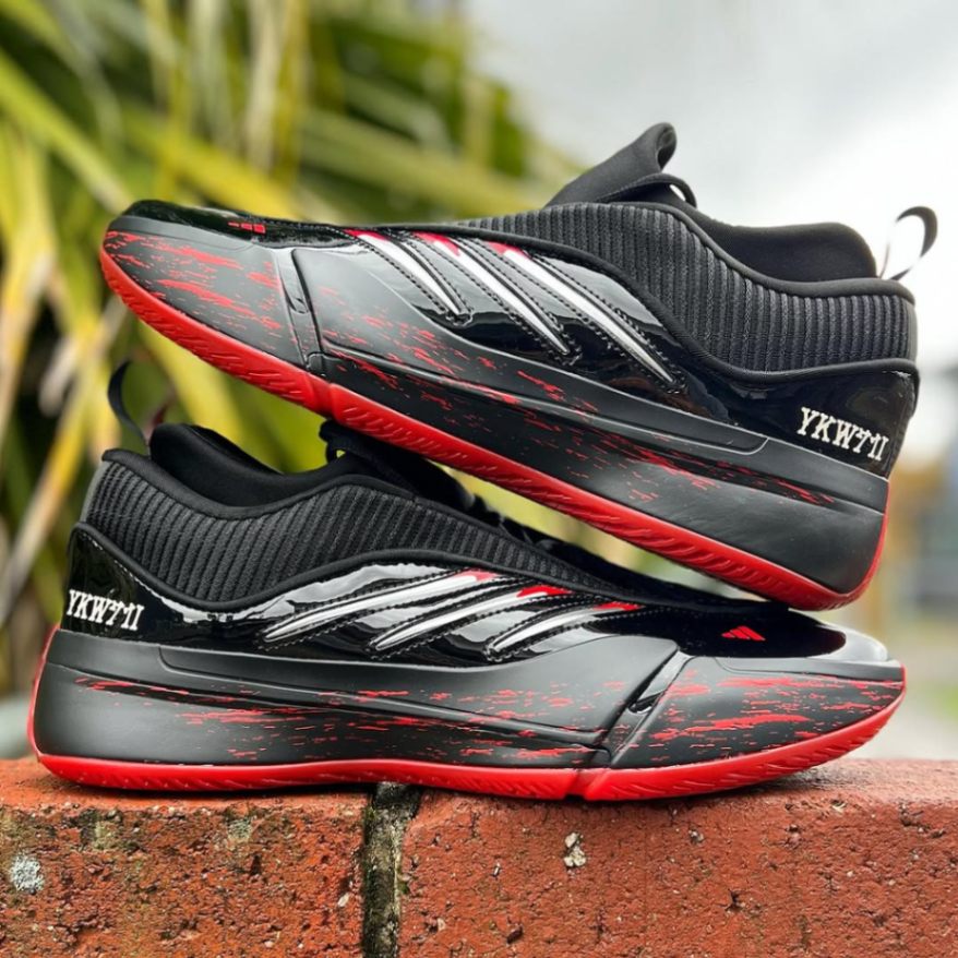 adidas DAME9 26.0 アディダスデイム9 美品 アディダス デイム 9 ロー / Dame 9 Low Trainers - パープル