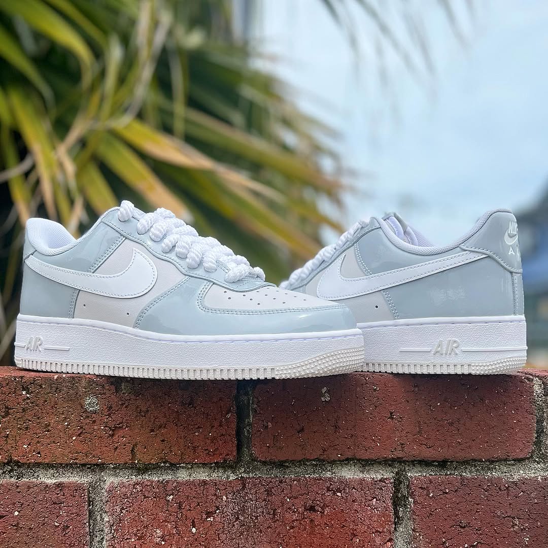NIKE AIR FORCE 1 LOW 'WOLF GREY PATENT' ナイキ エア フォースワン