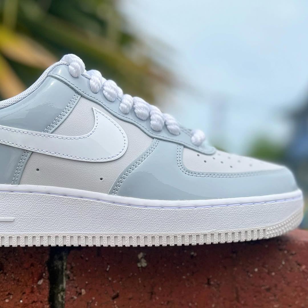NIKE AIR FORCE 1 LOW 'WOLF GREY PATENT' ナイキ エア フォースワン