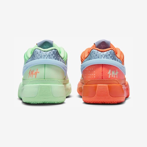 交渉可 Nike Ja1 Bright Mandarin Vapor Green NIKE JA 1 GS 'MISMATCHED' ナイキ ジャ 1 ジャ モラント 【BOY'S