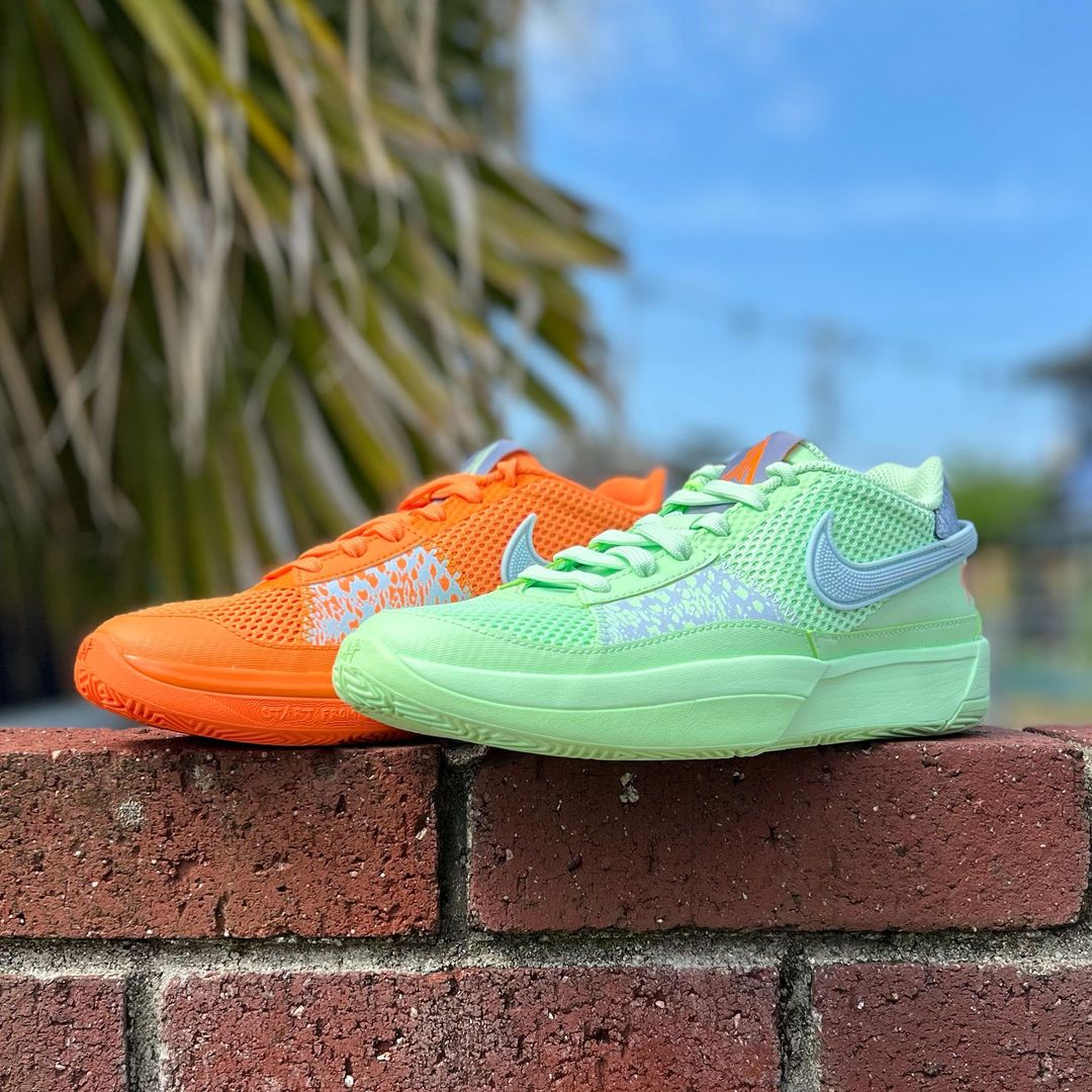 交渉可 Nike Ja1 Bright Mandarin Vapor Green Nike Ja 1 