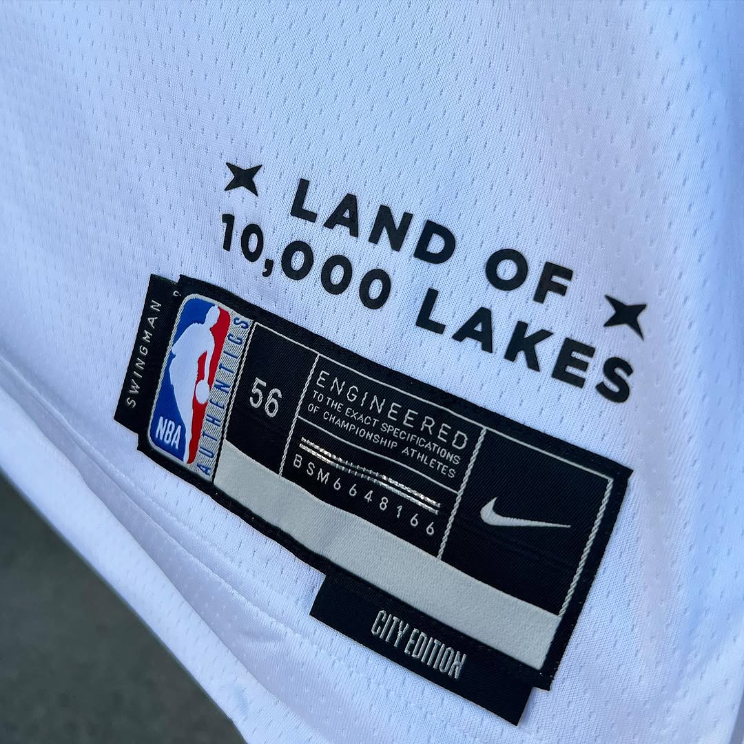NBA アンソニーエドワーズ ウルブズジャージユニフォームL/コービーカイリー NBA アンソニーエドワーズウルブズジャージユニフォームXL