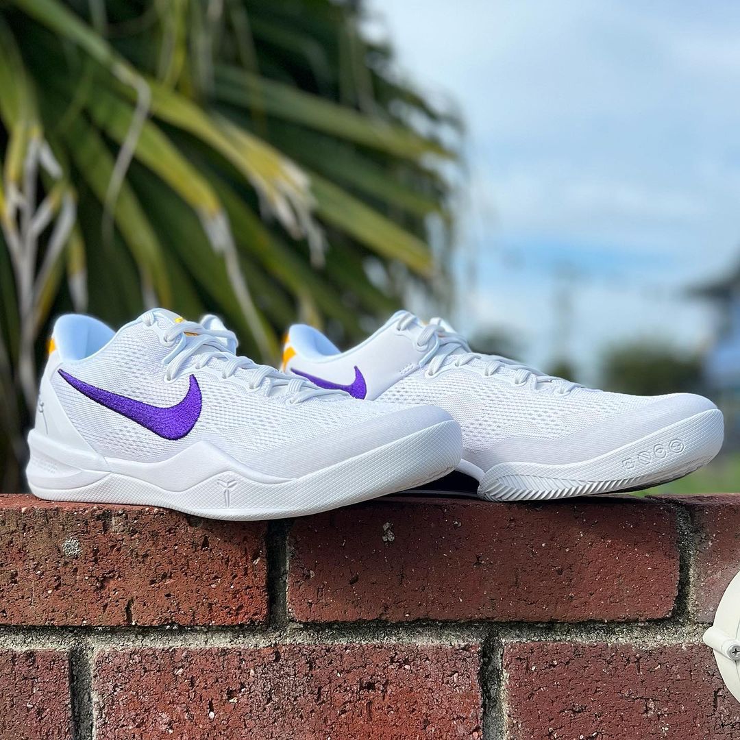 Nike Kobe バスケットボールシューズ ホワイト/パープル NIKE（ナイキ） コービー Kobe AD White Court Purple メンズ 922482