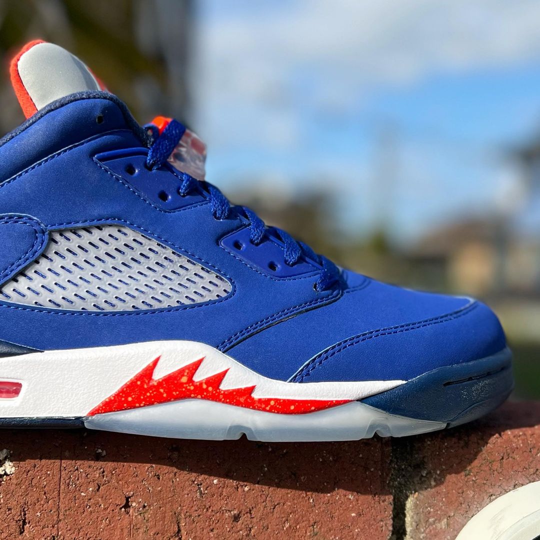 シューズ(男性用) Nike Air Jordan 5 Blue & Red AJ5 28cm AIR JORDAN 5 RETRO LOW 'KNICKS' エア ジョーダン 5 レトロ