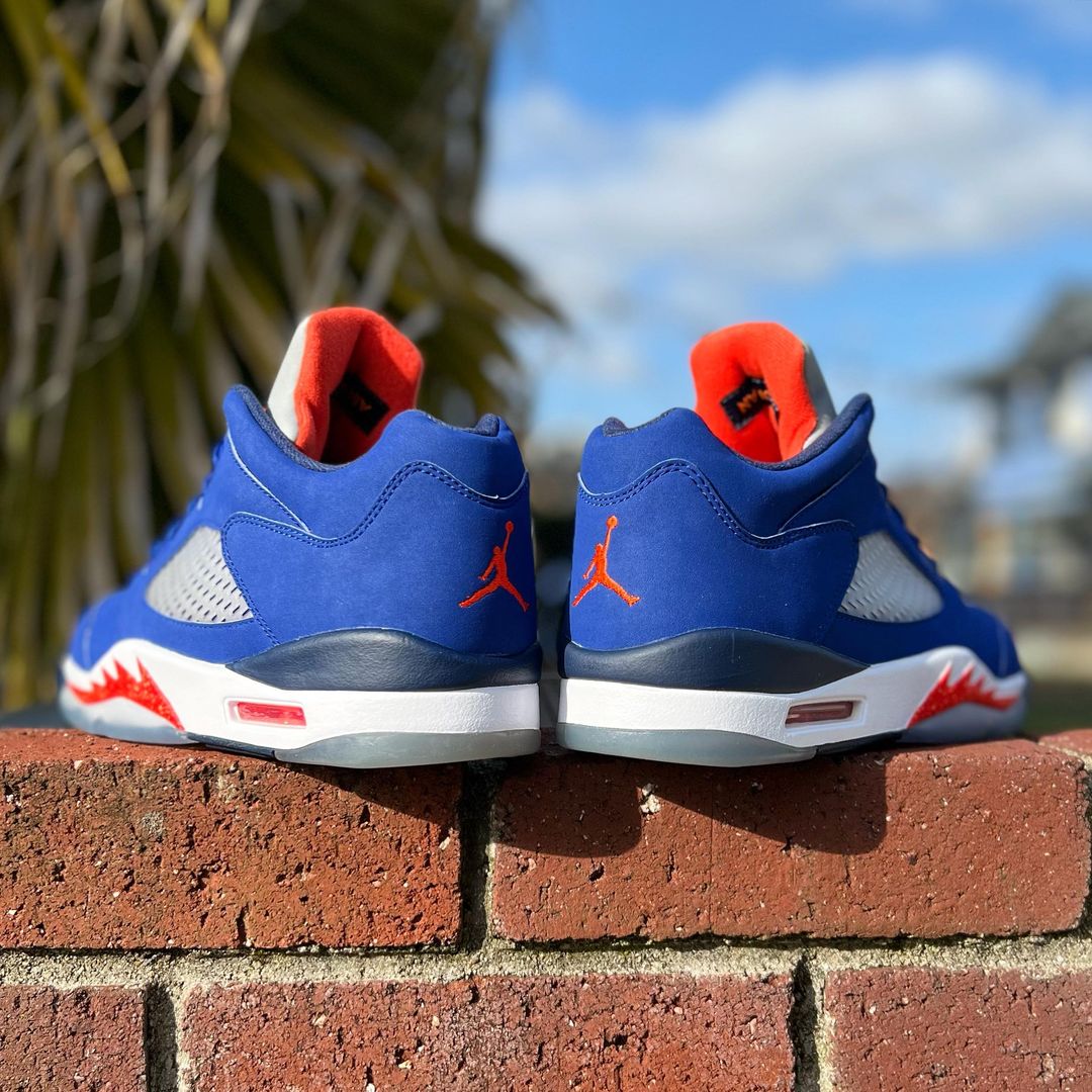 シューズ(男性用) Nike Air Jordan 5 Blue & Red AJ5 28cm AIR JORDAN 5 RETRO LOW 'KNICKS' エア ジョーダン 5 レトロ