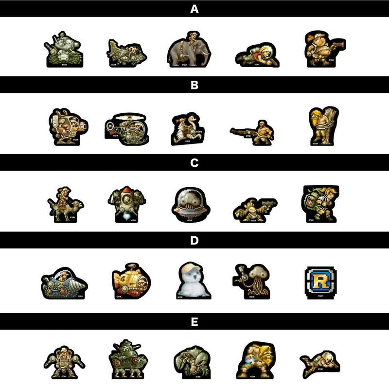 【予約販売商品】メタルスラッグ3 ダイカットステッカーセット(各SET5枚)(全5種)