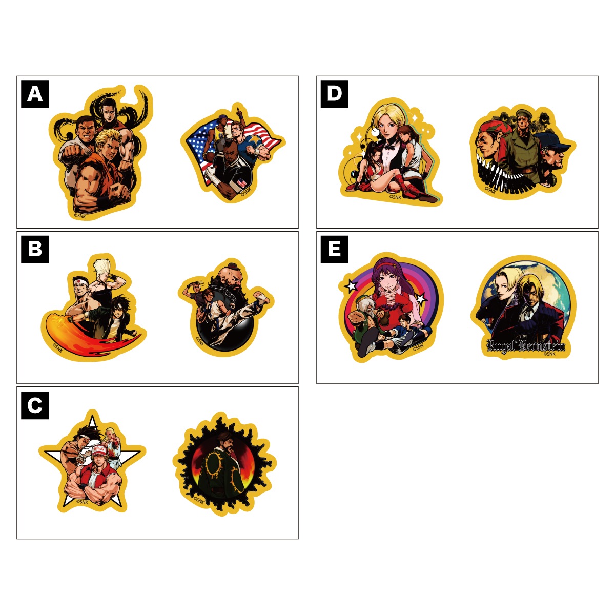 THE KING OF FIGHTERS '94 RE-BOUT ダイカットステッカー(2枚SET