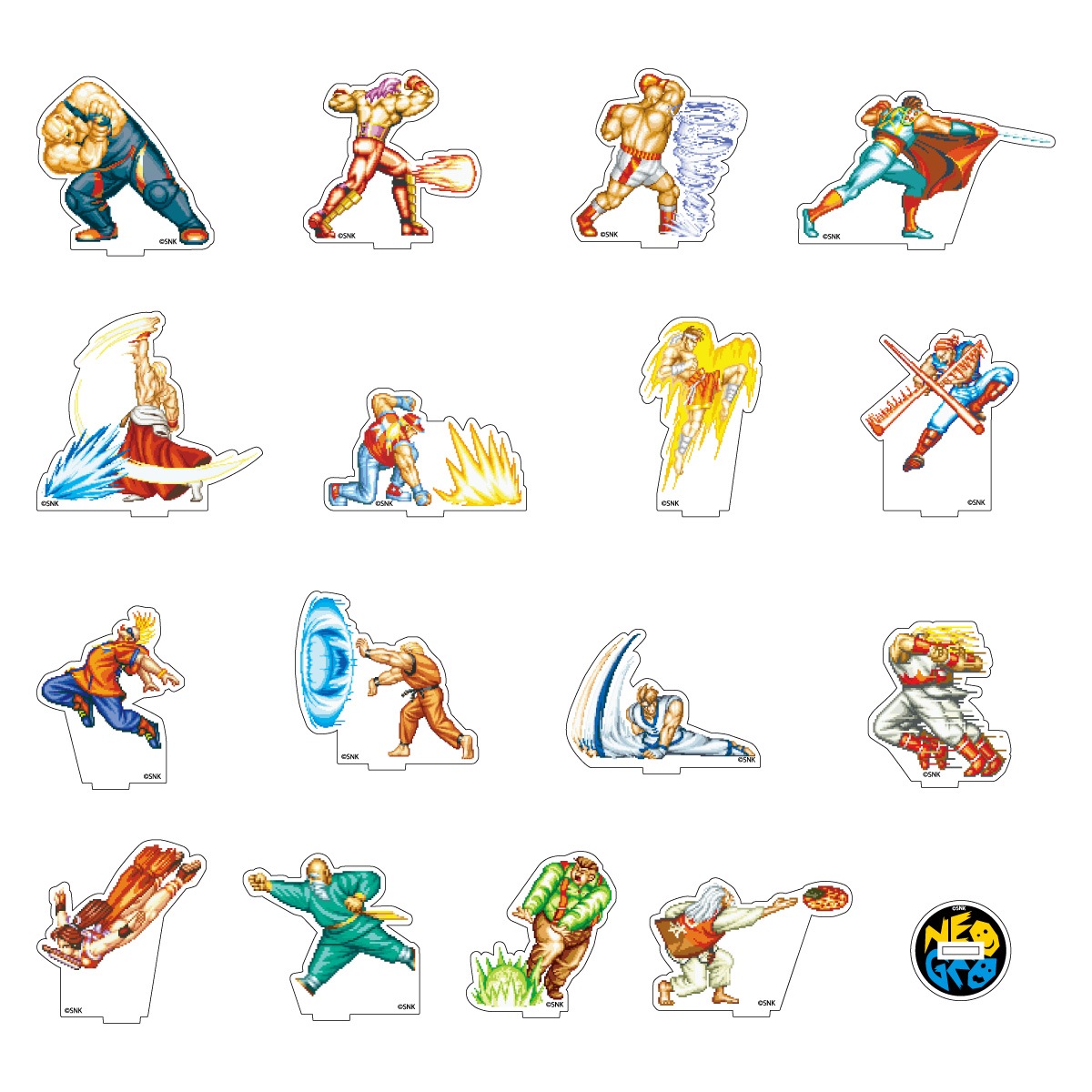 【SNK　NEOGEO】餓狼伝説スペシャル　アクスタ　コンプ 餓狼伝説SPECIAL 技ポーズPIXELアクリルスタンド(全16種