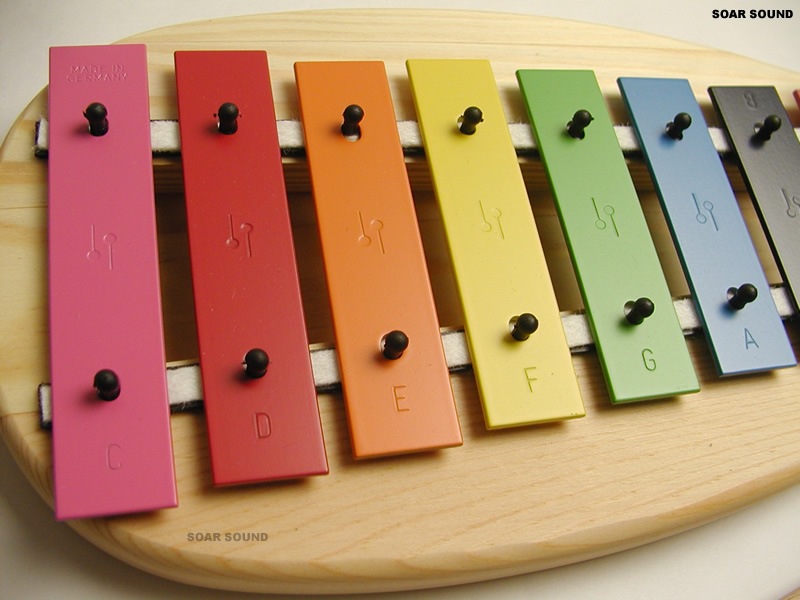 SONOR ソナーオルフ ドイツ製 教育楽器 8音 キッズ用 グロッケン SN