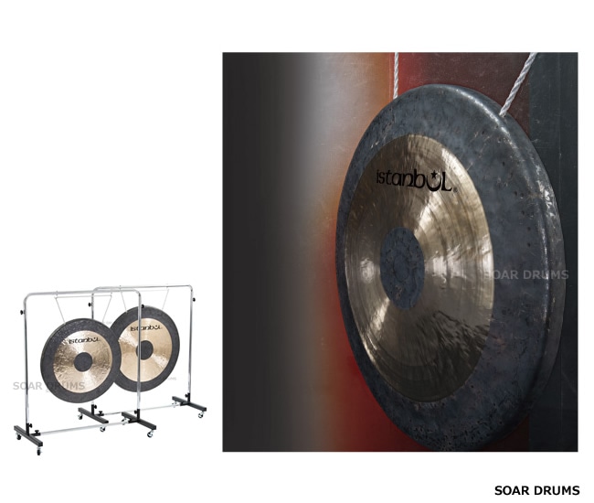 ISTANBUL 銅鑼（ドラ・タムタム）32インチ マレット、ソフトケース付き