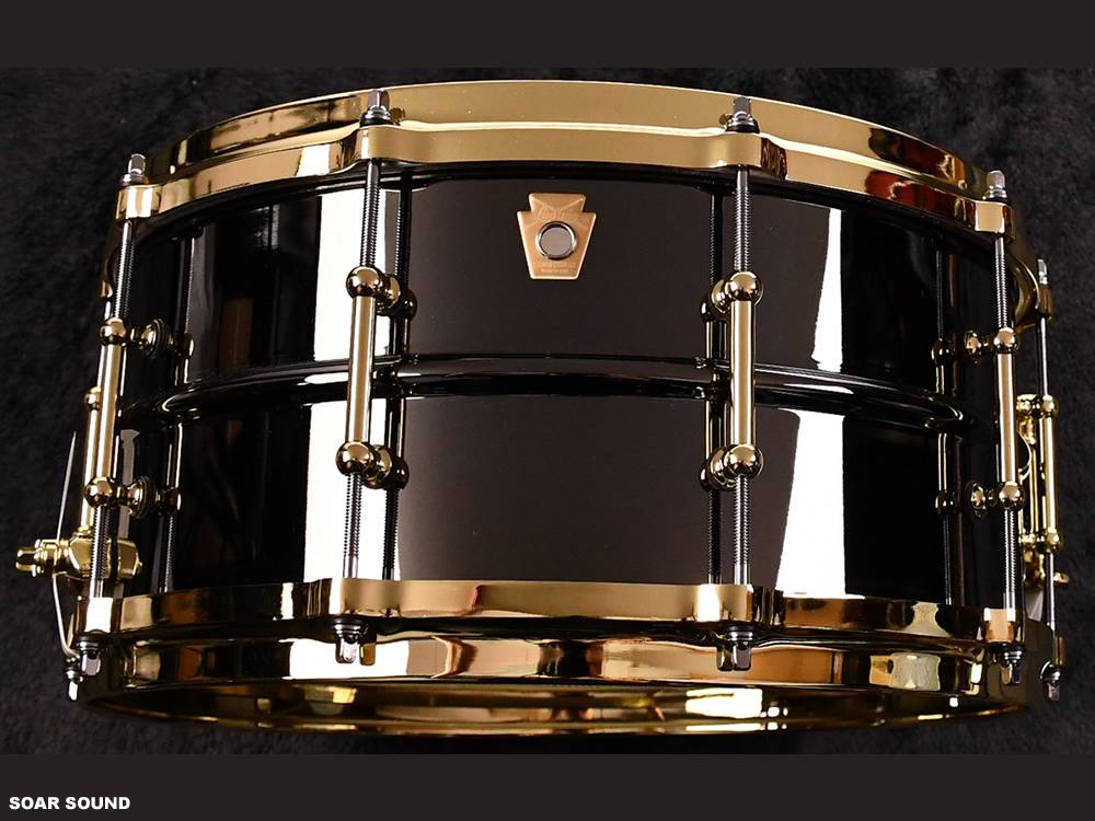 Ludwig ��ǥ��å� �֥�å��ӥ塼�ƥ� Brass on Brass Black Beauty 6.5"x14" �֥饹 �����ץ�ե��˥å� �������㥹�ȥ֥饹�ա��� ������쥹������ LB417BT