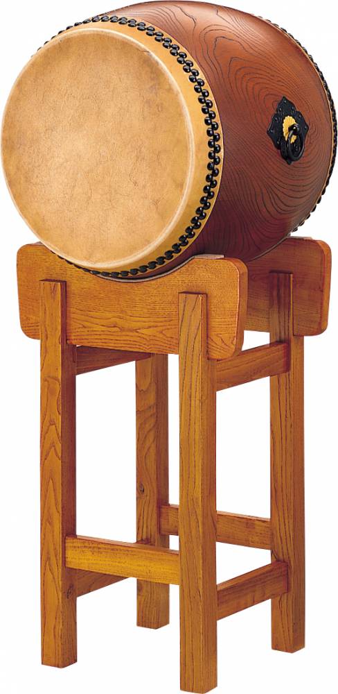 一本足太鼓 受注製作】1尺7寸(51cm) 大太鼓 (宮太鼓) 用 四本柱台・スタンド