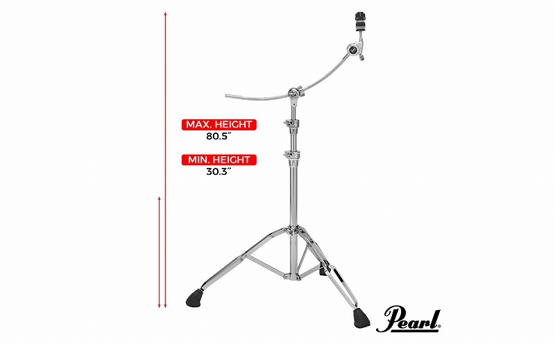 Pearl パール カーブド ブームシンバルスタンド シンバル ブームスタンド B-1030C B1030C シンバル用 曲がった ブームスタンド
