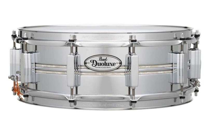 Pearl パール Duoluxe デュオラックス 14" x 6.5" ブラス デュアルインレイ クロームメッキ DUX1465BR