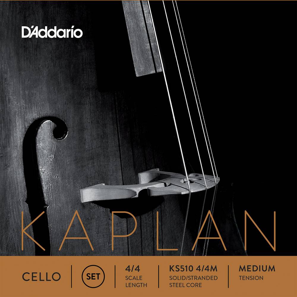D'Addario �����ꥪ �������� KAPLAN ���ץ�� ���å� Medium Tension 4�ܥ��å� KS510 4/4M