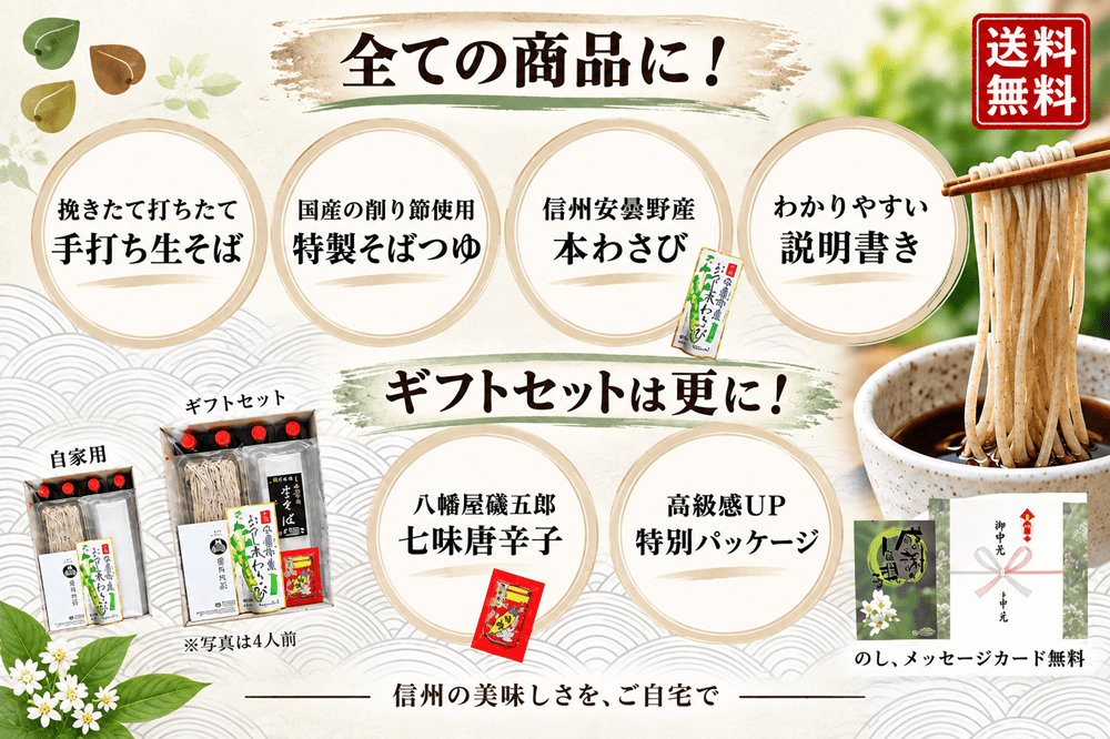 石臼挽き手打ち生そば 4人前〈冷凍便〉