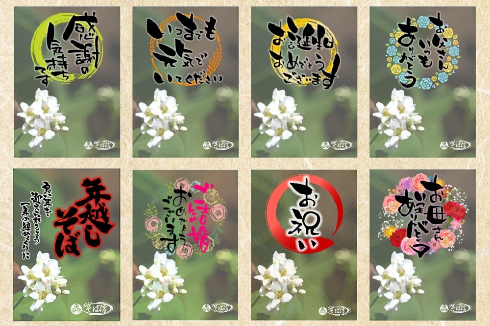 そば信オリジナル七味缶ギフトセット ４人前〈冷凍便〉