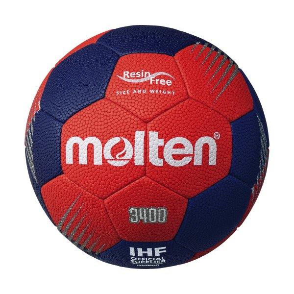 新規程ハンドボール molten モルテン 2号球 屋外 中学生男子 ハンドボール H2F3400-RN グラウンド用