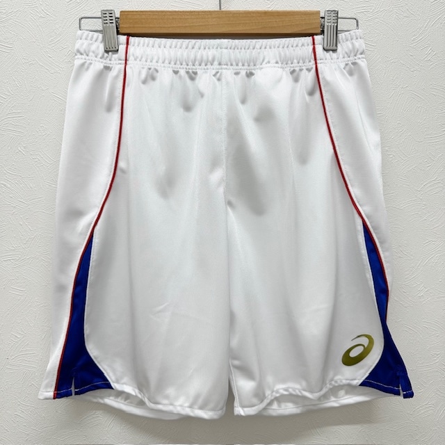 アシックス (asics) ソブエオリジナル ハンドボール ハーフパンツ ゲームパンツ ホワイト×ブルー トレーニングウェア 半ズボン HFPB02-WHTBLE