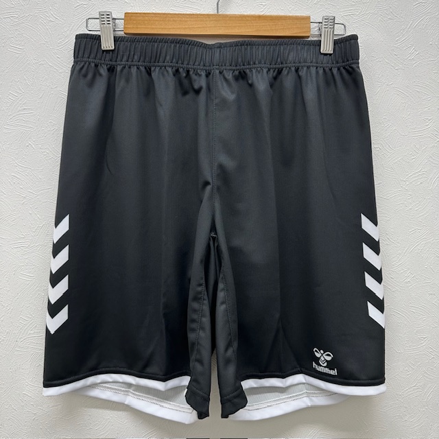 ヒュンメル (hummel) ハンドボールウエア ソブエオリジナル昇華パンツ ハーフパンツ 短パン ブラック×ホワイト HUM-P-BLKWHT