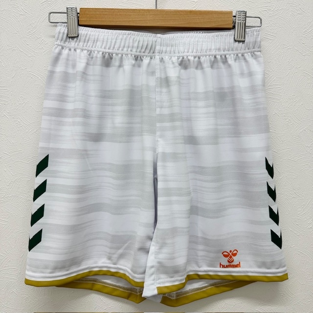 ヒュンメル (hummel) ハンドボールウエア ソブエオリジナル昇華パンツ ハーフパンツ 短パン ホワイト×グリーン HUM-P-WHTGRN