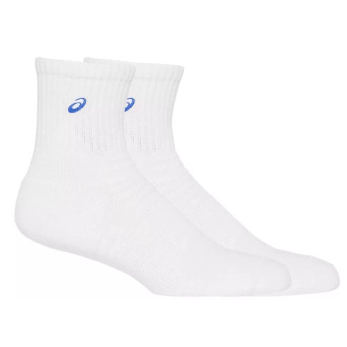 アシックス (asics) ハンドボール 靴下ソックス18 はき口～かかとまでの長さ18cm (24ss) ホワイト×ブルー 23-29cm対応 3033B871-102