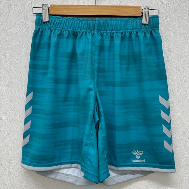 ヒュンメル (hummel) ハンドボールウエア ソブエオリジナル昇華パンツ ハーフパンツ 短パン アサギ×グレー HUM-P-ASGGRY