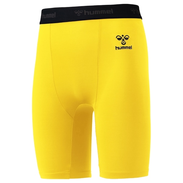 hummel（ヒュンメル）ハンドボール フィットインナーパンツ メンズ ショートタイツアンダーパンツ サッカー トレーニング ランニング ジム HAP6038P-30 イエロー