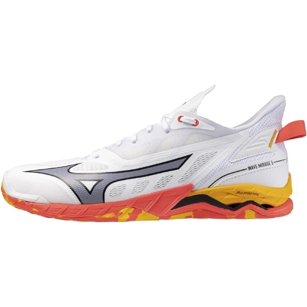 MIZUNO - Mizuno ハンドボールシューズ ホワイト×ブラック×イエロー Amazon | [ミズノ] ハンドボールシューズ ウエーブステルス V
