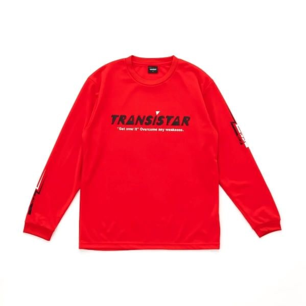 トランジスタ (TRANSISTAR) ハンドボール プラシャツ LSシャツ 長袖Tシャツ ロンT  HB25TS13-RED レッド SPEED 25FW