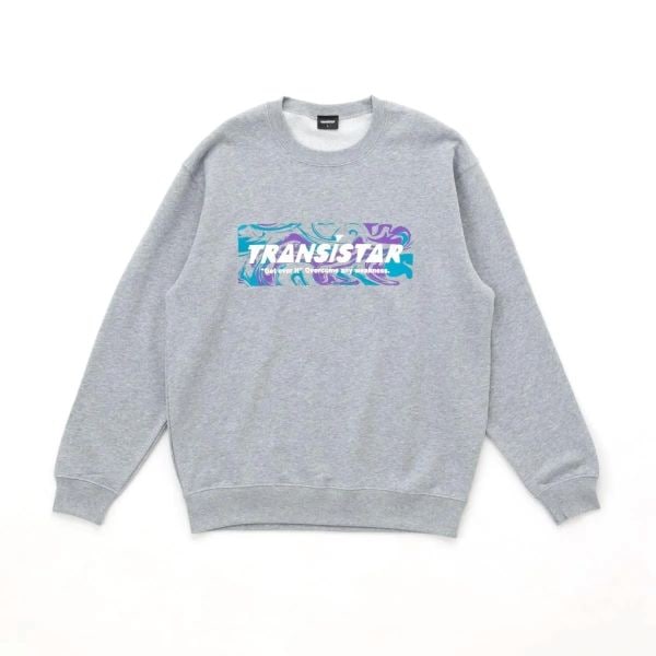 トランジスタ (TRANSISTRAR) ハンドボールウエア スウェット トレーナー MARBLE 長袖 グレー HB25SW01-GRY 25FW
